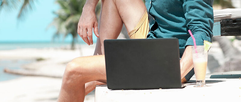 Digitalnomaden: Arbeiten am Strand