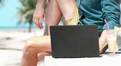 Digitalnomaden: Arbeiten am Strand