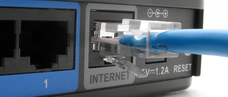 Router von hinten