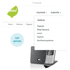 fonial Online-Shop Ansicht des fonial Online-Shops