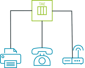 Grafik Analoger Telefonanschluss