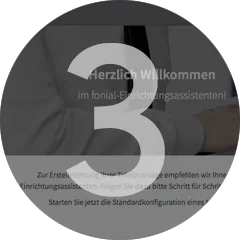 Der fonial Einrichtungsassistent Bild vom Einrichtungsassistent