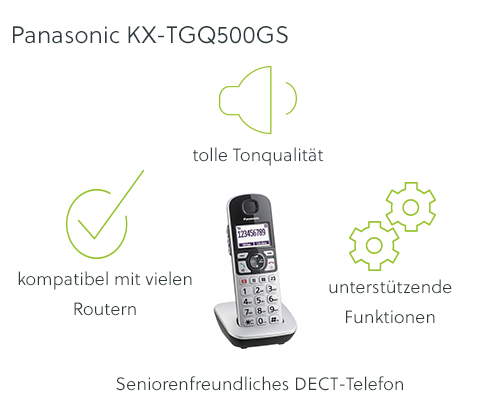 Panasonic KX-TGQ500GS: Vorteile