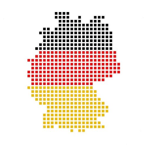 Gekachelte Deutschland-Form