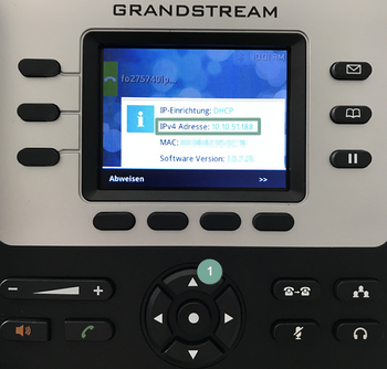 IP-Adresse aufrufen Grandstream GXP2130