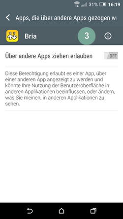 Bria Konfiguration Android Schritt 3