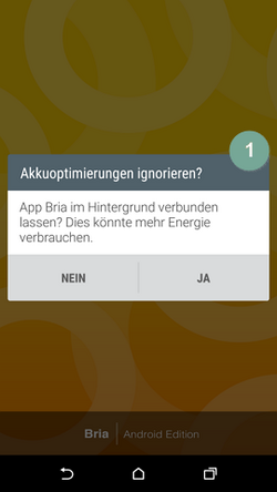Bria Konfiguration Android Schritt 11