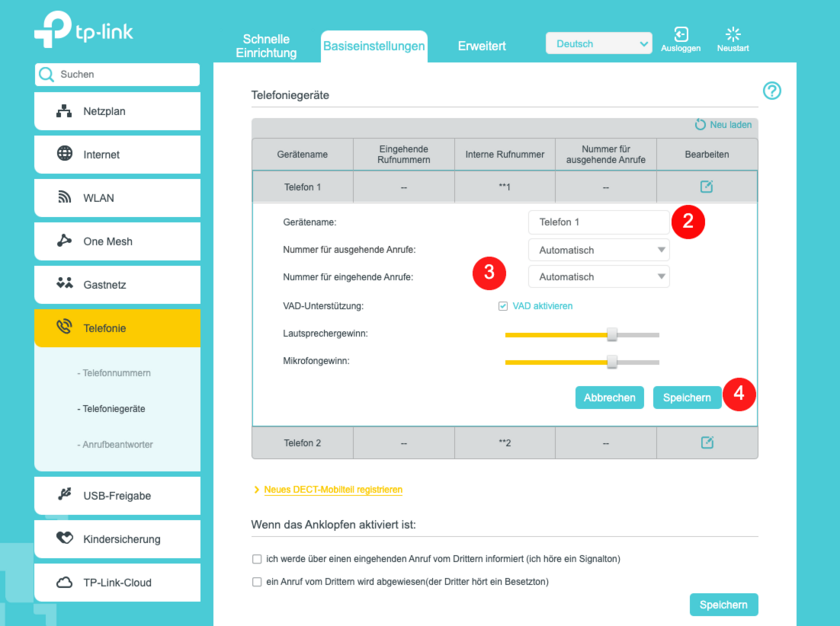 TP-Link: Telefon verbinden