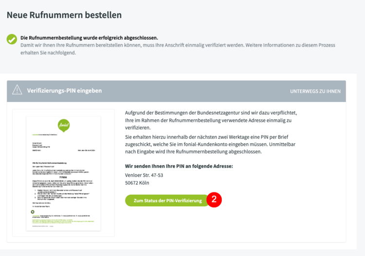 Adressnachweis hochladen Privatkunden