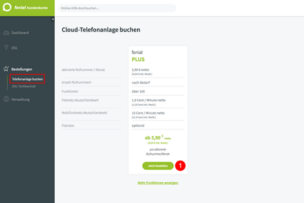 Cloud-Telefonanlage buchen