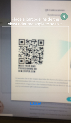 Zoiper Einrichtung mit QR Code Schritt 6