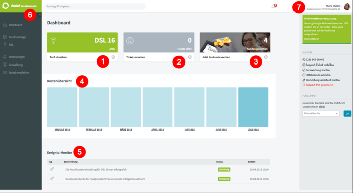 DSL Dashboard