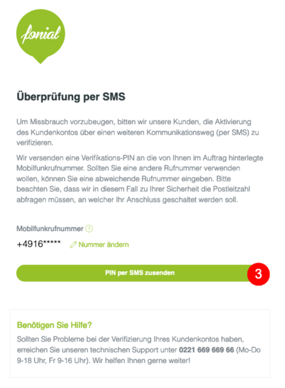 2-Faktor-Authentifizierung Schritt 1