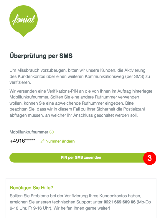 2-Faktor-Authentifizierung Schritt 1