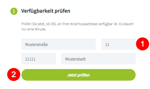Verfügbarkeitscheck fonial DSL