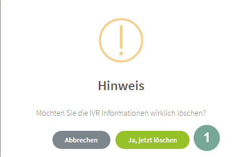 IVR löschen 